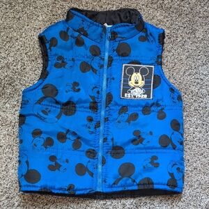 Disney Mickey Mouse Kids Vest in Blue and Black